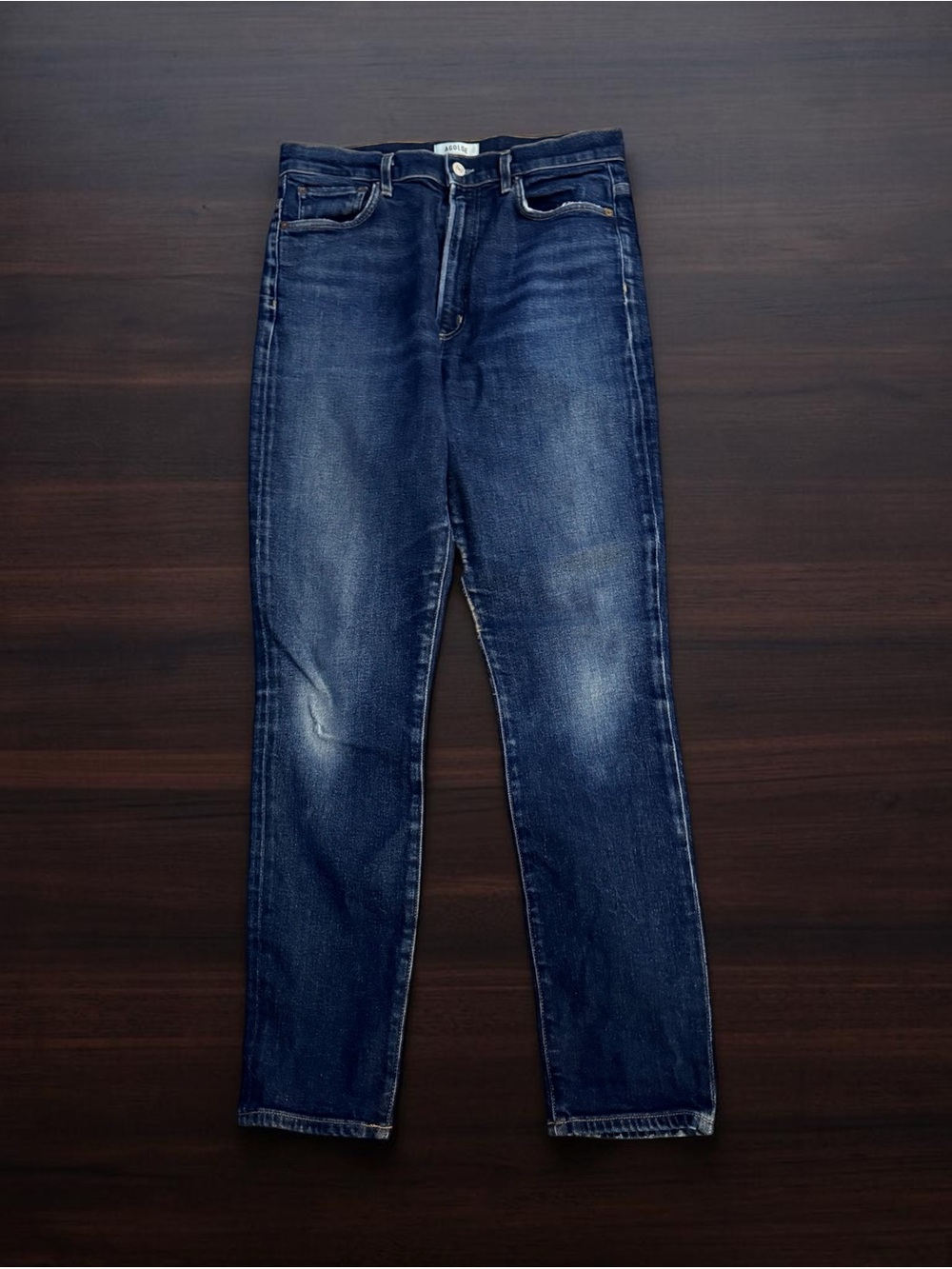 AGOLDE ANTHROPOLOGIE DARK BLUE WASH SIZE 29 PINCH ULTRA HIGH RISE SKINNY JEANS